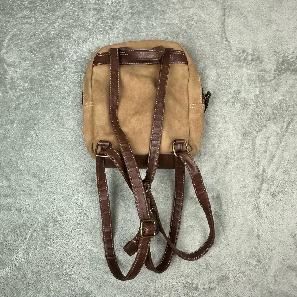 B.O.C Born Concept Chocolate‎ Brown One Size Saddle Leather Backpack Purse
